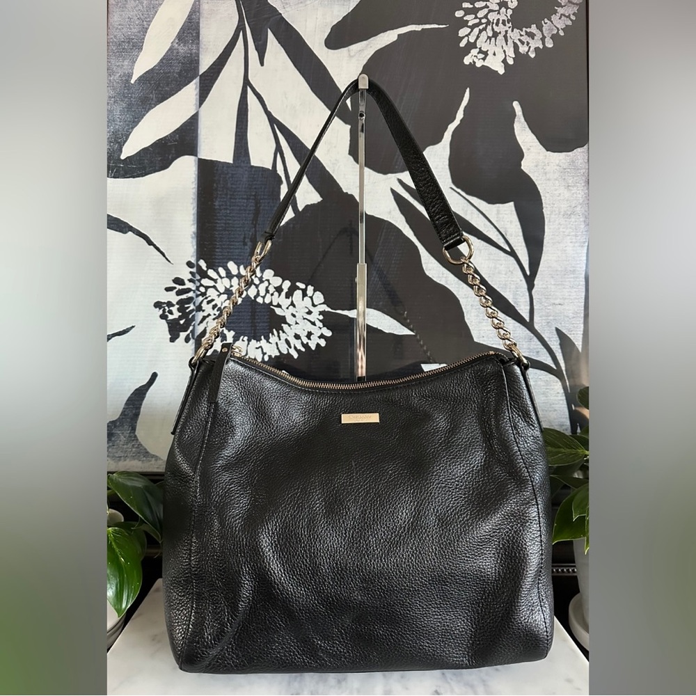Kate Spade Black Pebbled Leather Shoulder Bag